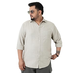 Urbano Plus Mens Linen Blend Full Sleeve