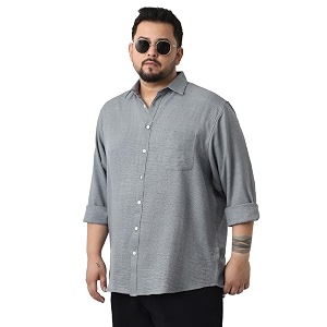 Urbano Plus Mens Linen Blend Full Sleeve