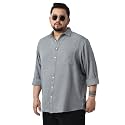 Urbano Plus Men39s Linen Blend Full Sleeve