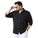 Urbano Plus Men39s Linen Blend Full Sleeve