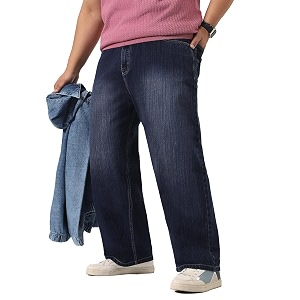 Urbano Plus Mens Loose Baggy Fit Washed