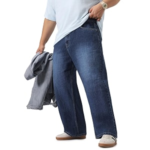 Urbano Plus Mens Loose Baggy Fit Washed