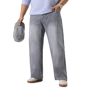Urbano Plus Mens Loose Baggy Fit Washed