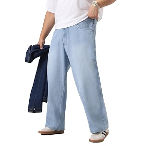 Urbano Plus Mens Loose Baggy Fit Washed