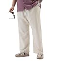 Urbano Plus Men39s Loose Fit Solid Linen