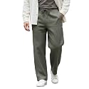 Urbano Plus Men39s Loose Fit Solid Linen