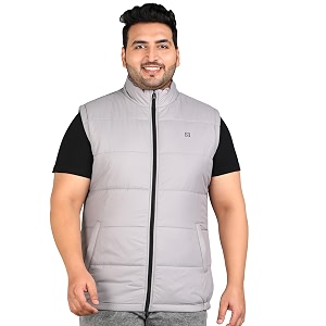 urbano plus men39s nylon regular sleeveless zippered puffer jacket