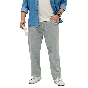 Urbano Plus Mens Regular Fit Heavy Washed