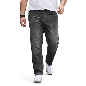 Urbano Plus Mens Relaxed Fit Washed Denim