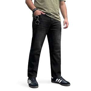 Urbano Plus Mens Relaxed Fit Washed Denim
