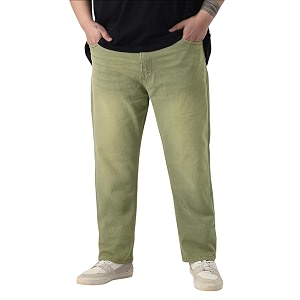 Urbano Plus Mens Straight Fit Heavy Washed
