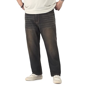 Urbano Plus Mens Straight Fit Heavy Washed