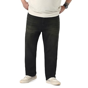 Urbano Plus Mens Straight Fit Heavy Washed