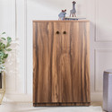 Urbanovia Space-Saving Wooden Shoe Cabinet with Multi-Shelf