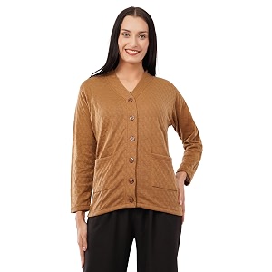 urbanrock women wollen v-neck cardigan sweater for winter wear with front pockets plus size also available