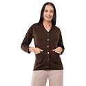 URBANROCK Women Wollen v-Neck Cardigan Sweater for Winter wear with Front Pockets Plus Size Also Available