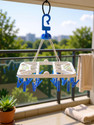 Urbanware Foldable Cloth 28 Clips Laundry Drip Drying Rack Plastic Dress Hanger For  Dress