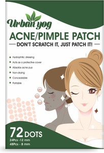 urbanyog acne pimple patch - invisible facial stickers cover with 100 hydrocolloid pimpleacne absorbing patch