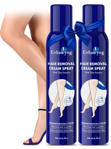 urbanyog hair removal cream spray for women - hands legs  under arms spray