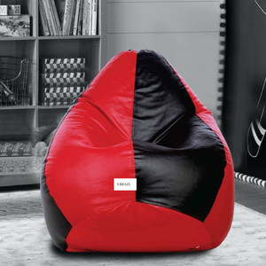urbaze xxl tear drop bean bag cover  without beans red black