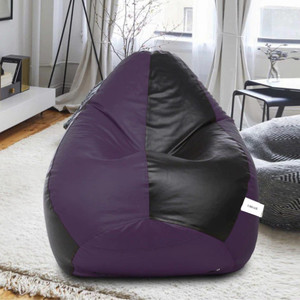 urbaze xxxl tear drop bean bag cover  without beans purple black