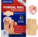 urben Wipe Toenail Repair Patches 21 Pcs Antifungal Nail Care for Toe & Finger