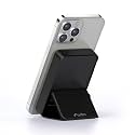 URBN 10000 mAh Stand Magsafe Power Bank with Foldable Stand | 15W Fast Wireless Charging |Strong Magnetic Hold | Type C Input/Output | Pass Through Charging | MagTag Ring Included | (Black)