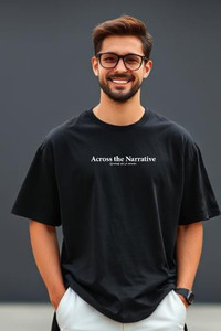 UrGear Printed Men Round Neck Black T-Shirt