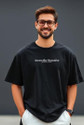 UrGear Printed Men Round Neck Black T-Shirt