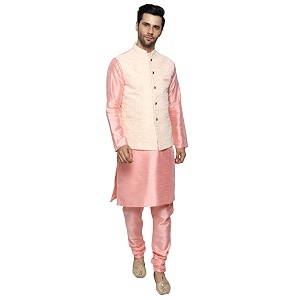 Uri and MacKenzie Mens Silk Blend Kurta