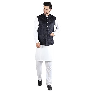Uri and MacKenzie Mens Silk Blend Kurta