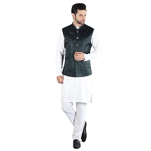 Uri and MacKenzie Mens Silk Blend Kurta