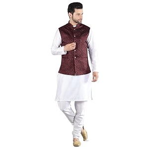 Uri and MacKenzie Mens Silk Blend Kurta