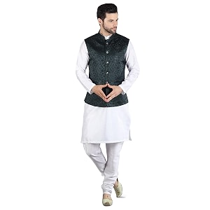 Uri and MacKenzie Mens Silk Blend Kurta