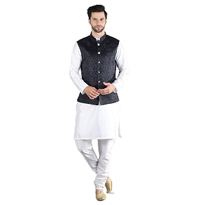 Uri and MacKenzie Mens Silk Blend Kurta