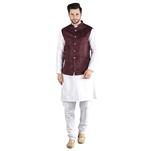 Uri and MacKenzie Mens Silk Blend Kurta