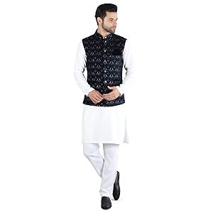 Uri and MacKenzie Mens Silk Blend Kurta