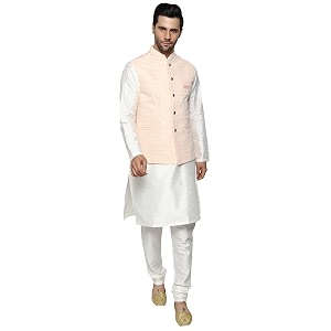 Uri and MacKenzie Mens Silk Blend Kurta