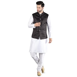 Uri and MacKenzie Mens Silk Blend Kurta