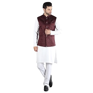 Uri and MacKenzie Mens Silk Blend Kurta