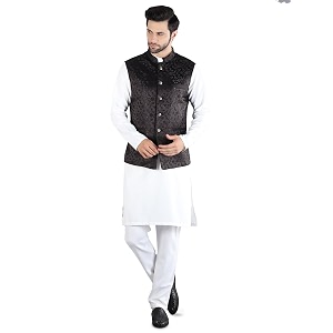 Uri and MacKenzie Mens Silk Blend Kurta