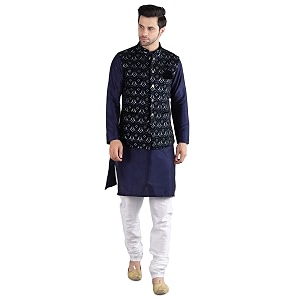 Uri and MacKenzie Mens Silk Blend Kurta