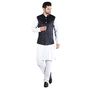 Uri and MacKenzie Mens Silk Blend Kurta