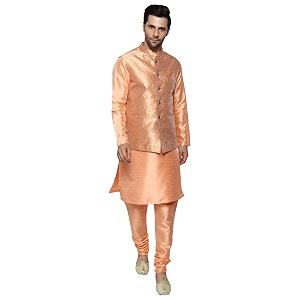 uri and mackenzie men39s silk blend kurta pajama with designer ethnic nehru jacketmodi jacket
