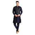 Uri and MacKenzie Men's Silk Blend Kurta Pajama with Designer Ethnic Nehru Jacket/Modi Jacket