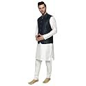 Uri and MacKenzie Men's Silk Blend Kurta Pajama with Designer Ethnic Nehru Jacket/Modi Jacket…