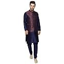 Uri and MacKenzie Men's Silk Blend Kurta Pajama with Designer Ethnic Nehru Jacket/Modi Jacket…