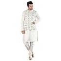 Uri and MacKenzie Men's Silk Blend Kurta Pajama with Designer Ethnic Nehru Jacket/Modi Jacket