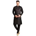 Uri and MacKenzie Men's Silk Blend Kurta Pajama with Designer Ethnic Nehru Jacket/Modi Jacket