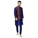 Uri and MacKenzie Men's Silk Blend Kurta Pajama with Designer Ethnic Nehru Jacket/Modi Jacket…